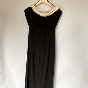 Black & cream J.Crew Maxi